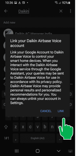 Daikin Airbase To Google Home Step 7