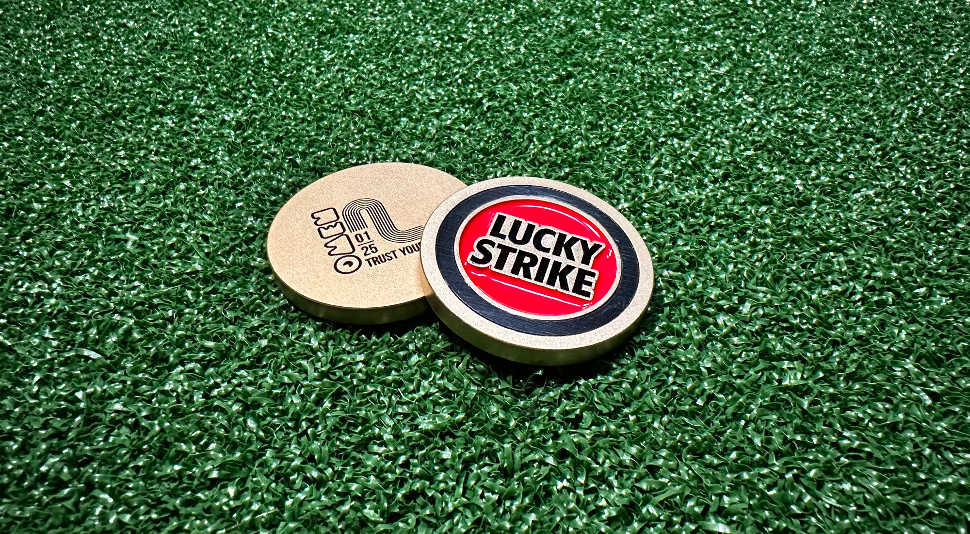 Custom golf ball marker brass stainless steel premium