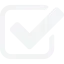 White checkmark or tick symbol on a light background
