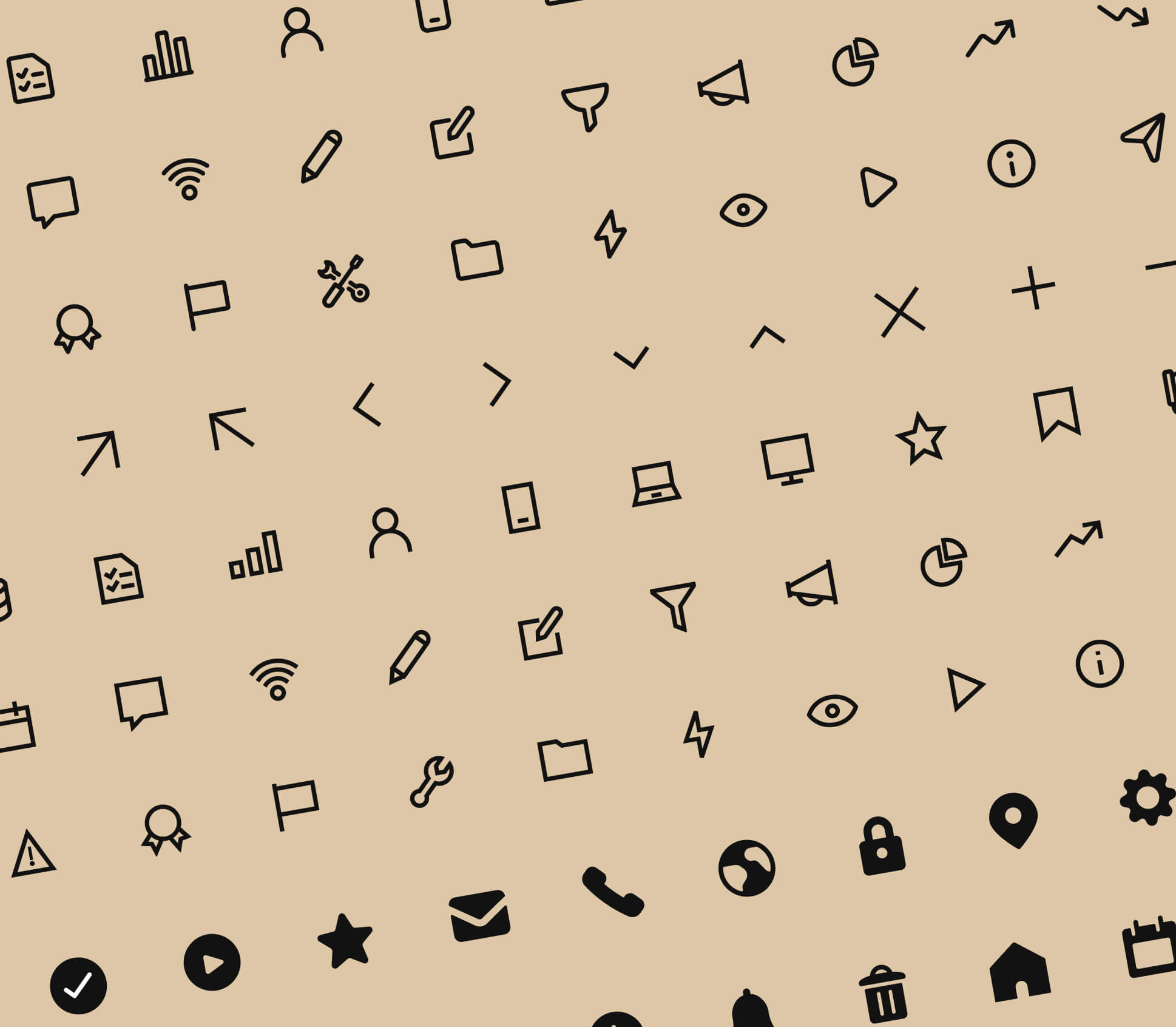 Custom Icon Set - Barber X Webflow Template
