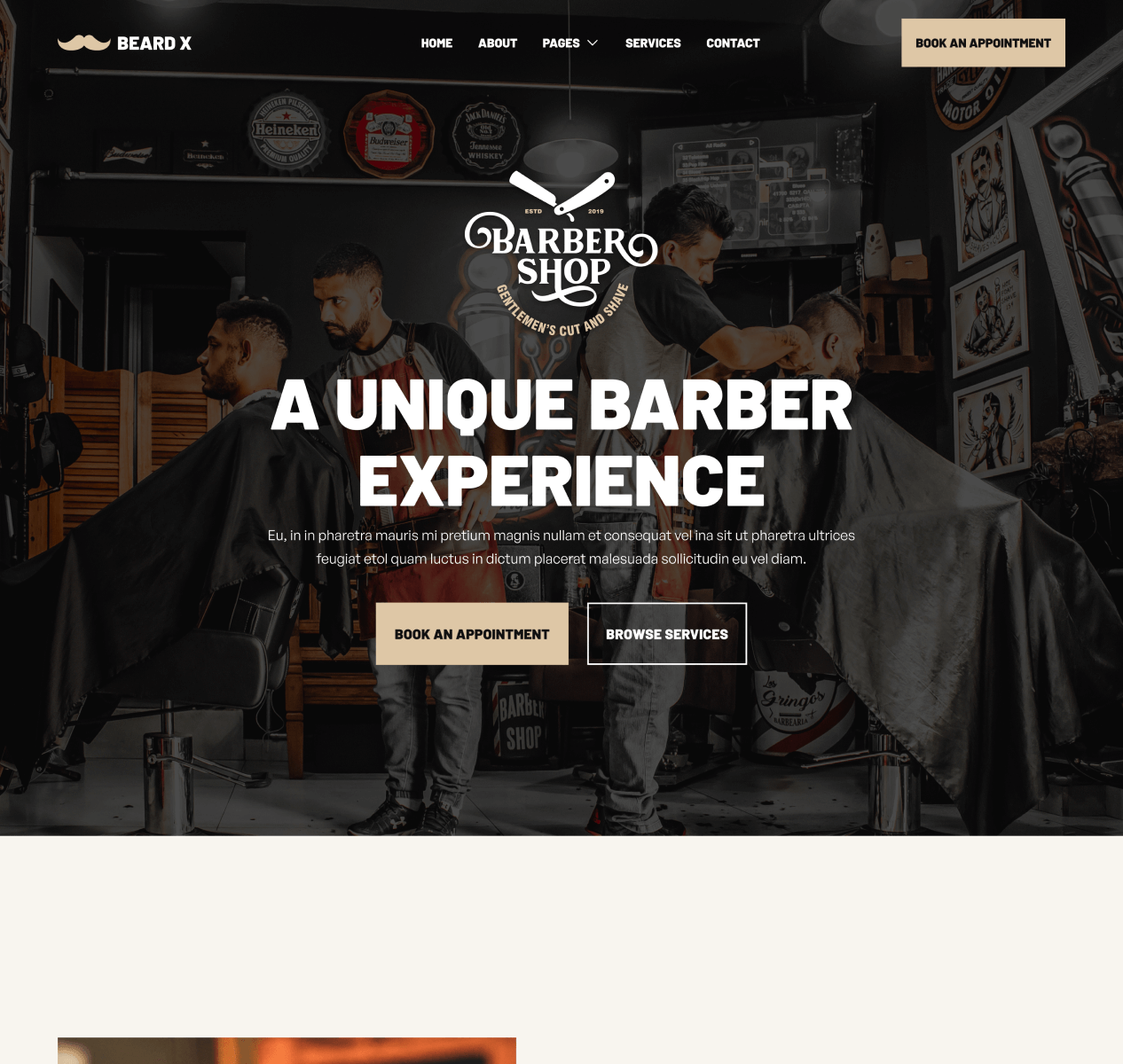 Home - Beard X Webflow Template