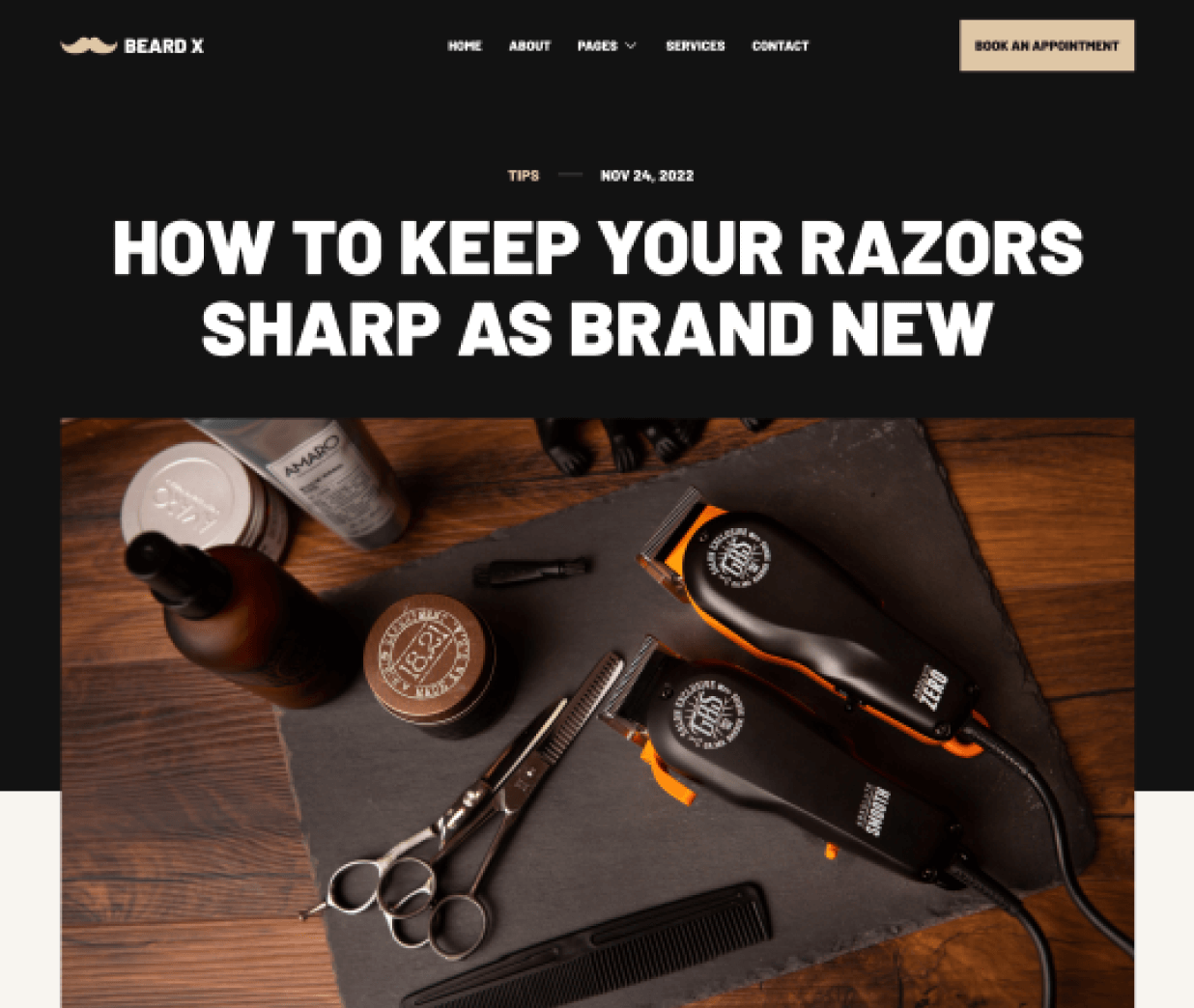 Blog Post - Beard X Webflow Template