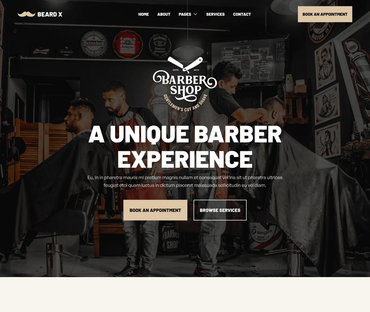 Home - Beard X Webflow Template