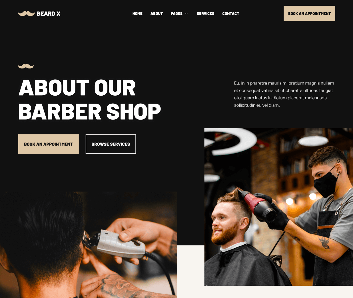 About - Beard X Webflow Template