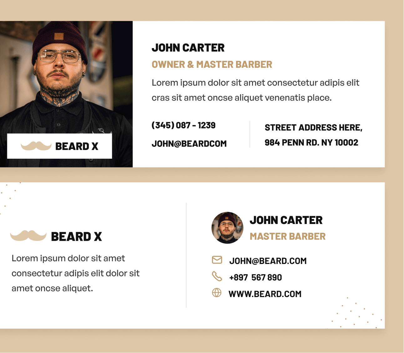 Email Signature - Beard X Webflow Template