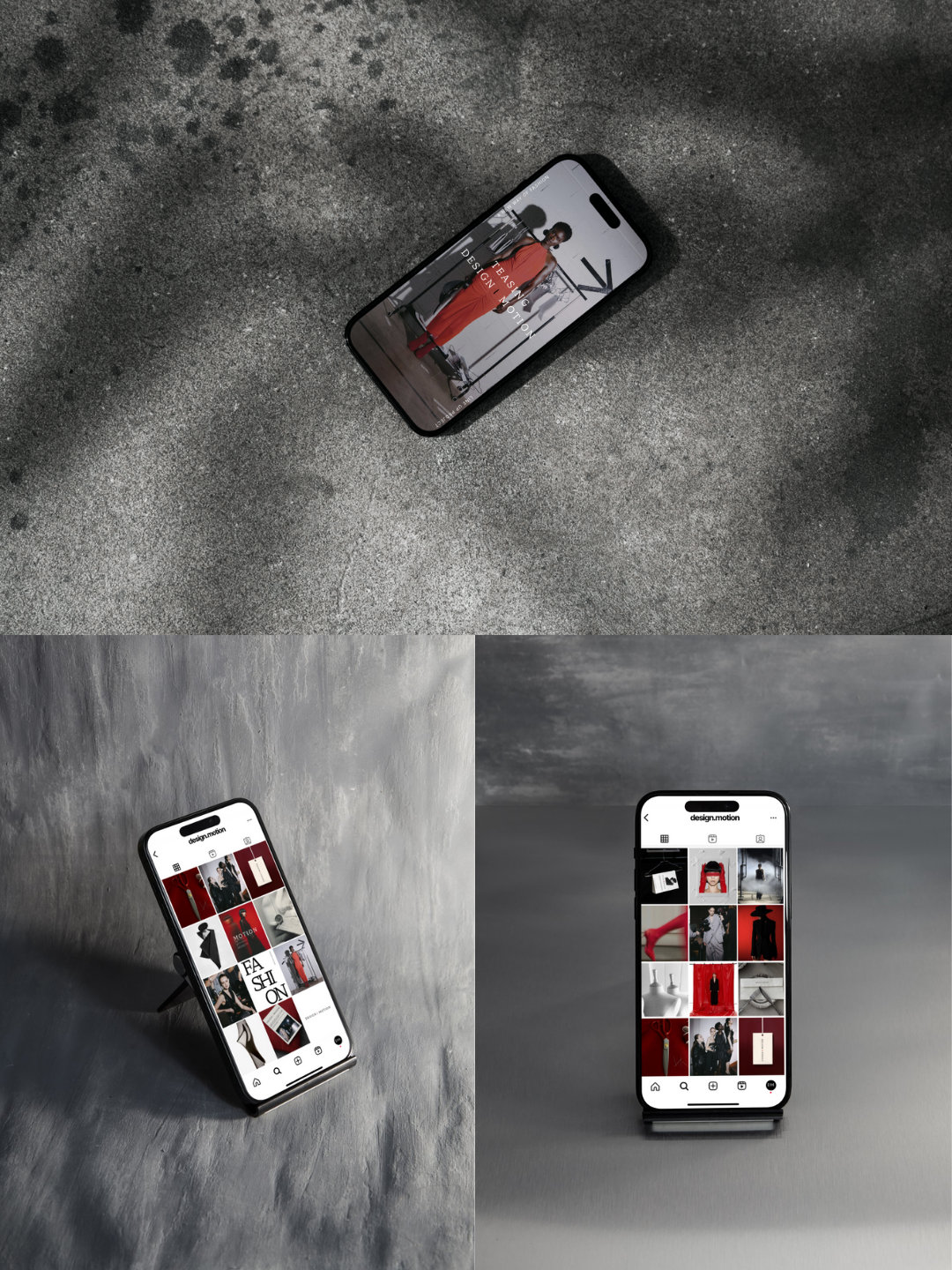 Mock up iphone feed motion design