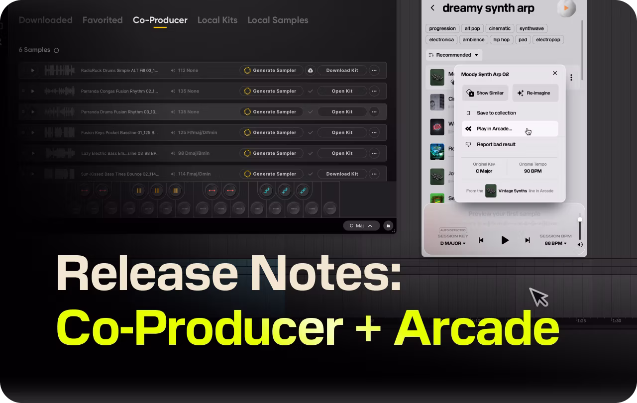 New in Co-Producer and Arcade: Release Notes