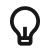 Outline of a lightbulb icon representing an idea or illumination.