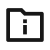 Icon of a folder with an information symbol inside it.