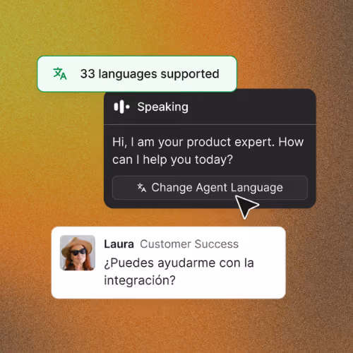 Quarterzip agent replying to a user who asked for help in Spanish