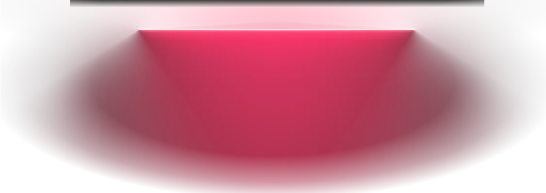 A single horizontal red light strip glows brightly against a dark background.