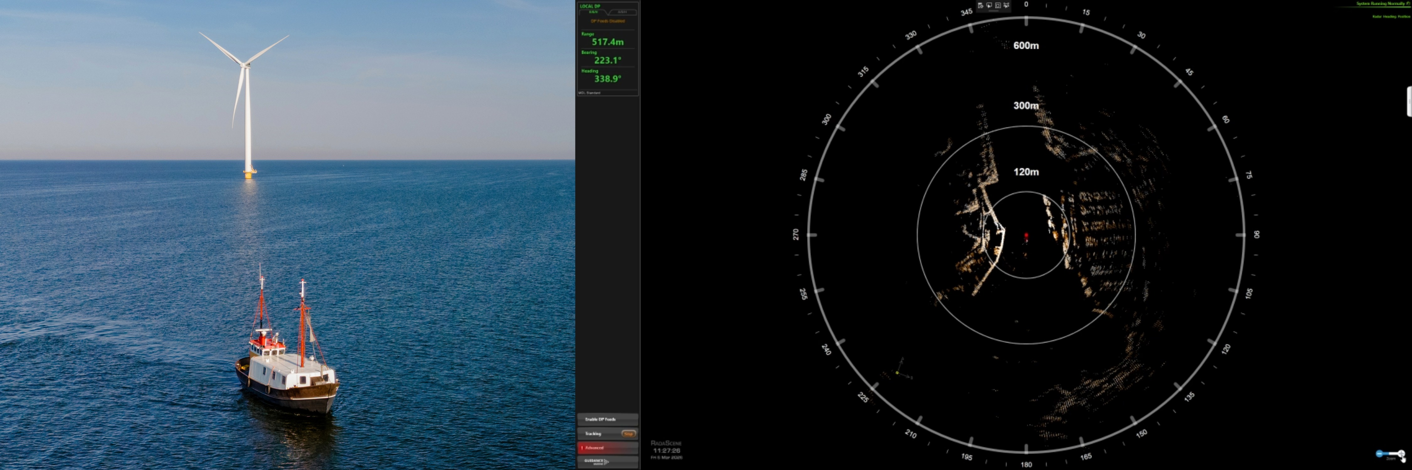 Marine localisation is the process of determining a vessel’s precise position and orientation relative to another object, rather than a global coordinate system.