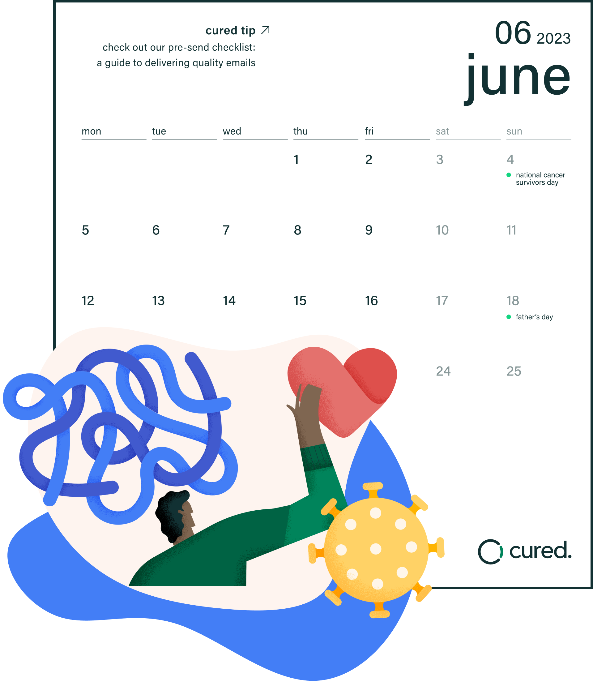 june calendar for men's health awareness