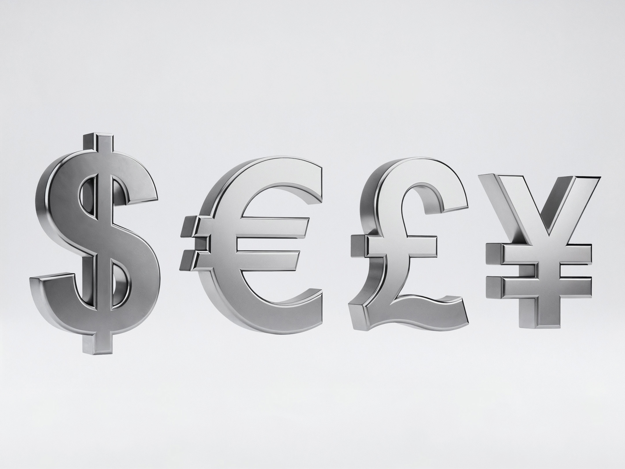 Dollar, euro, pound, and yen symbols illustrating key currencies in a beginner-friendly guide to getting started with forex trading.