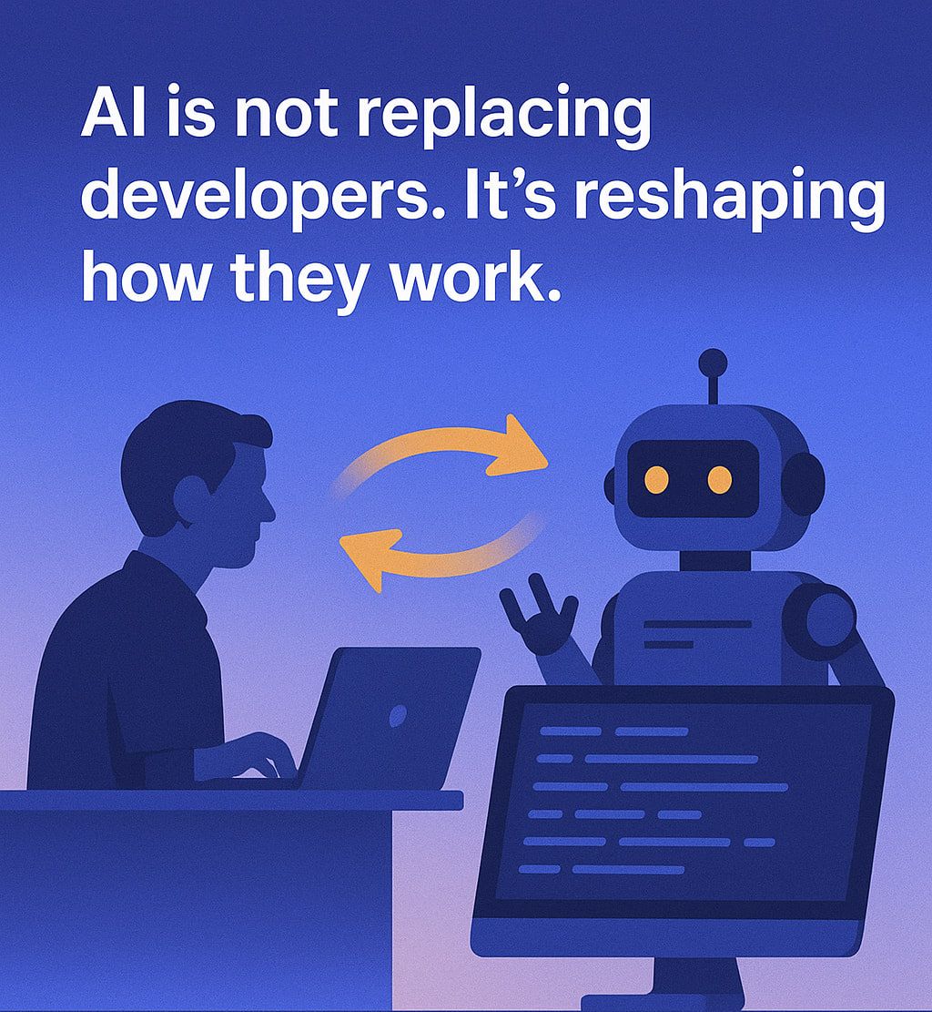 🤖AI is not replacing developers. It’s reshaping how they work.