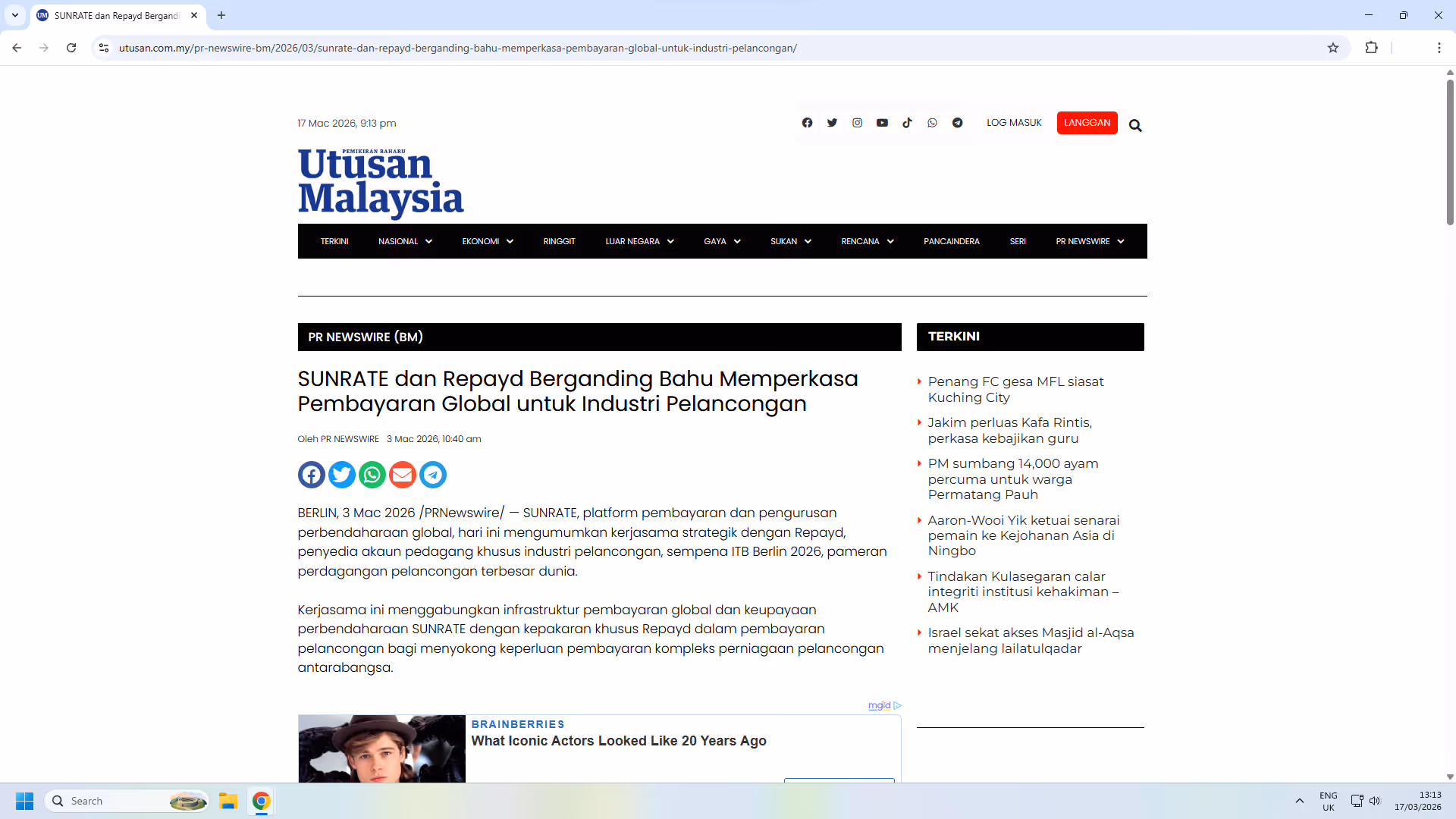 SUNRATE dan Repayd Berganding Bahu Memperkasa Pembayaran Global untuk Industri Pelancongan