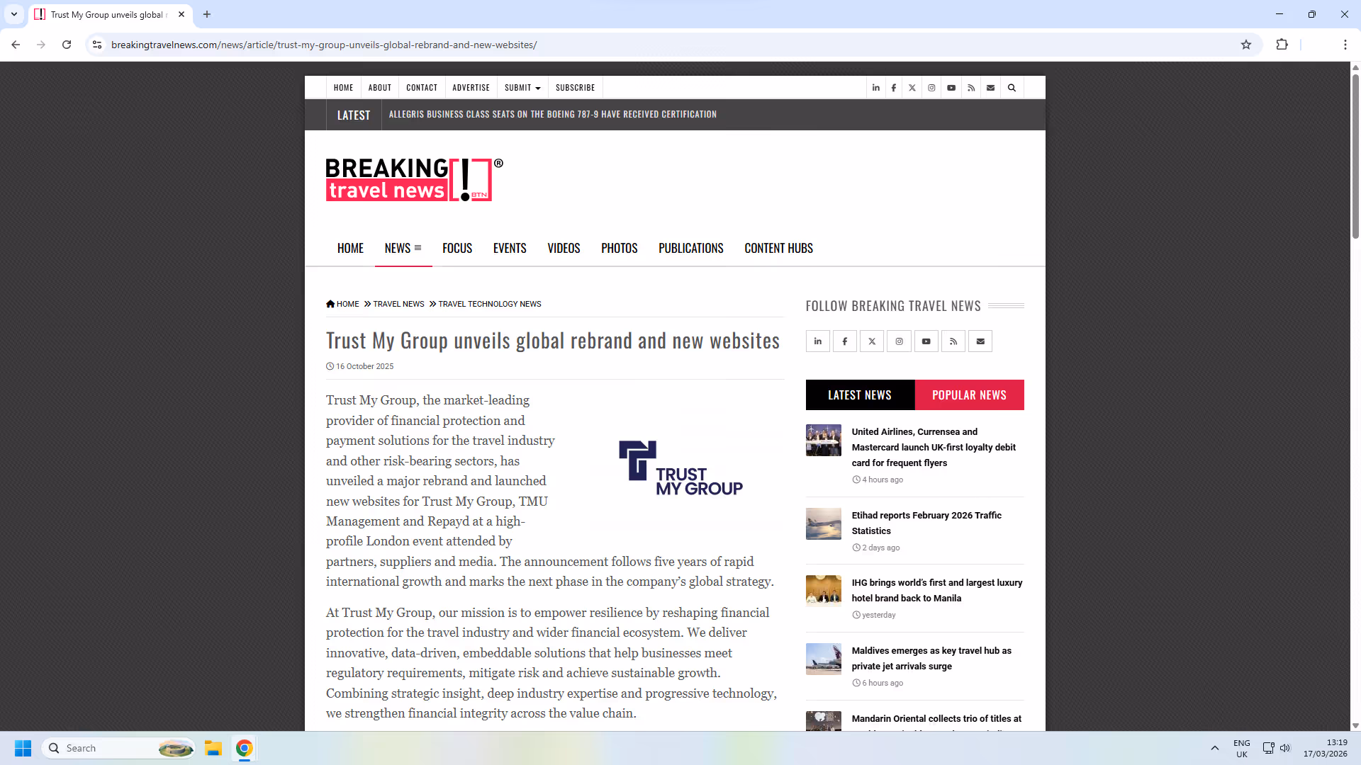Trust My Group Unveils Global Rebrand and New Websites