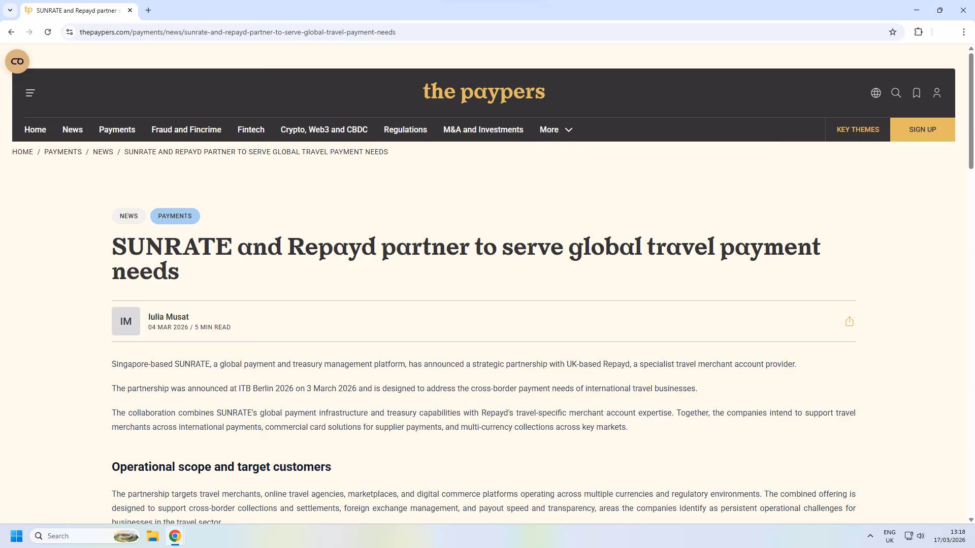 SUNRATE and Repayd Partner to Serve Global Travel Payment Needs