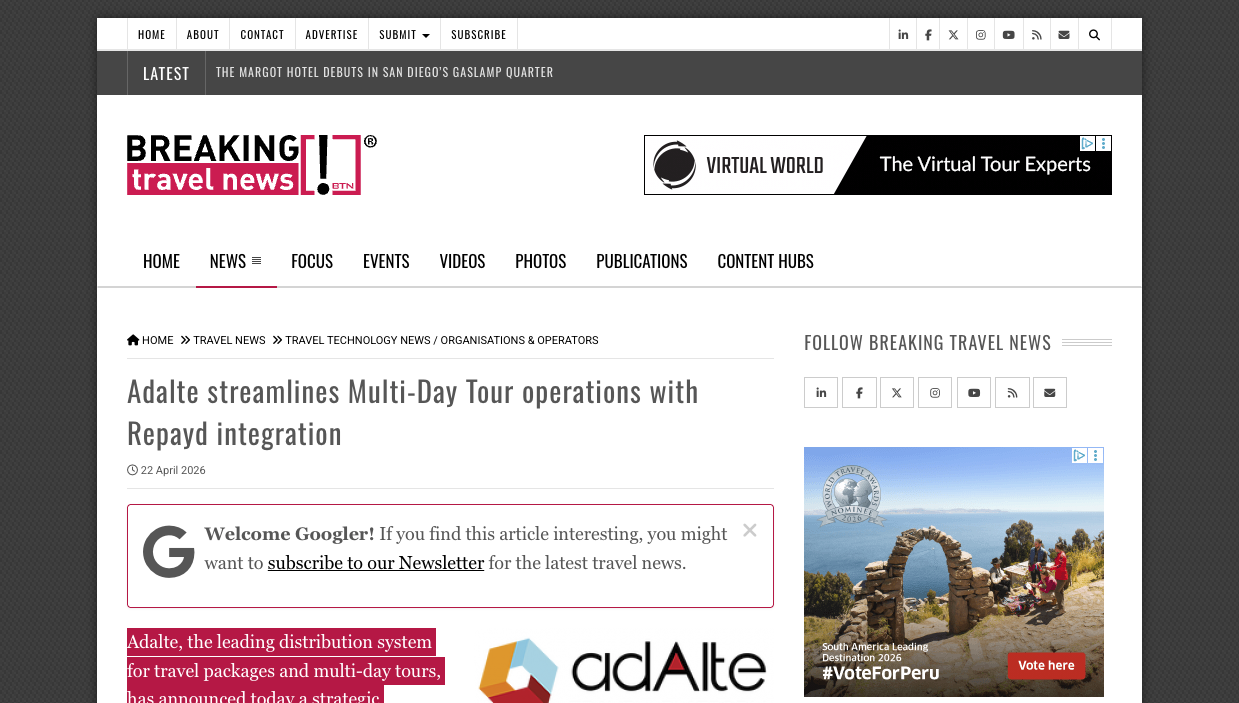 Adalte Streamlines Multi-Day Tour Operations with Repayd Integration