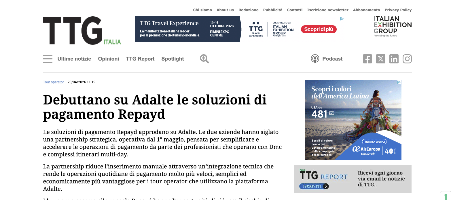 Debuttano su Adalte le soluzioni di pagamento Repayd