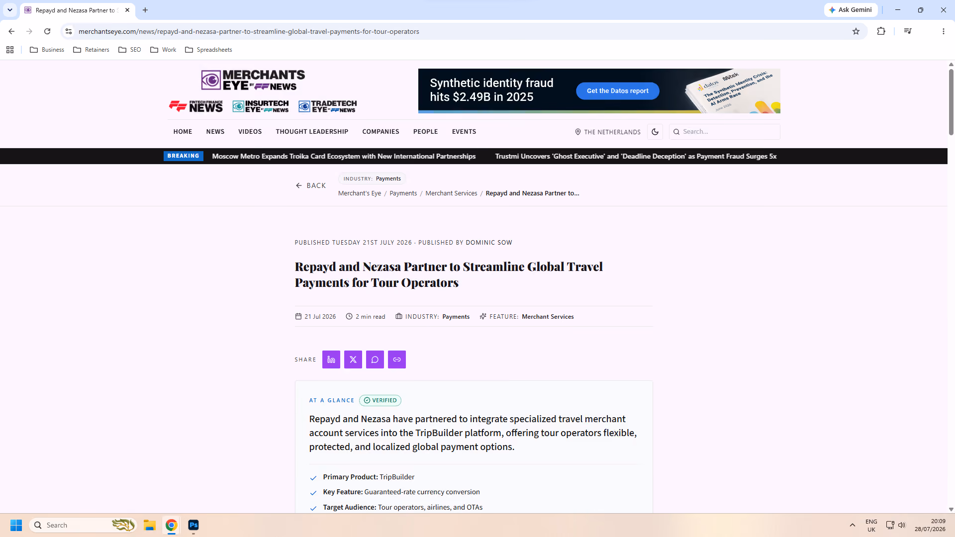 Repayd and Nezasa Partner to Streamline Global Travel Payments for Tour Operators