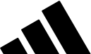 Three ascending black bars forming a minimalist ascending chart or progress icon on a white background.
