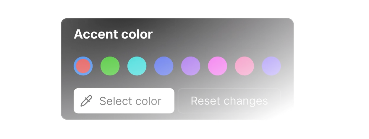 A picture of a black card with different colors.