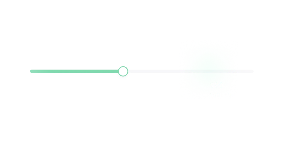 A computer generated image of a green object.