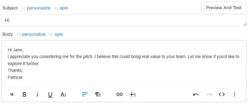 Thanks & Regards Format