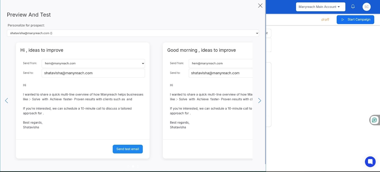 cold email a/b testing