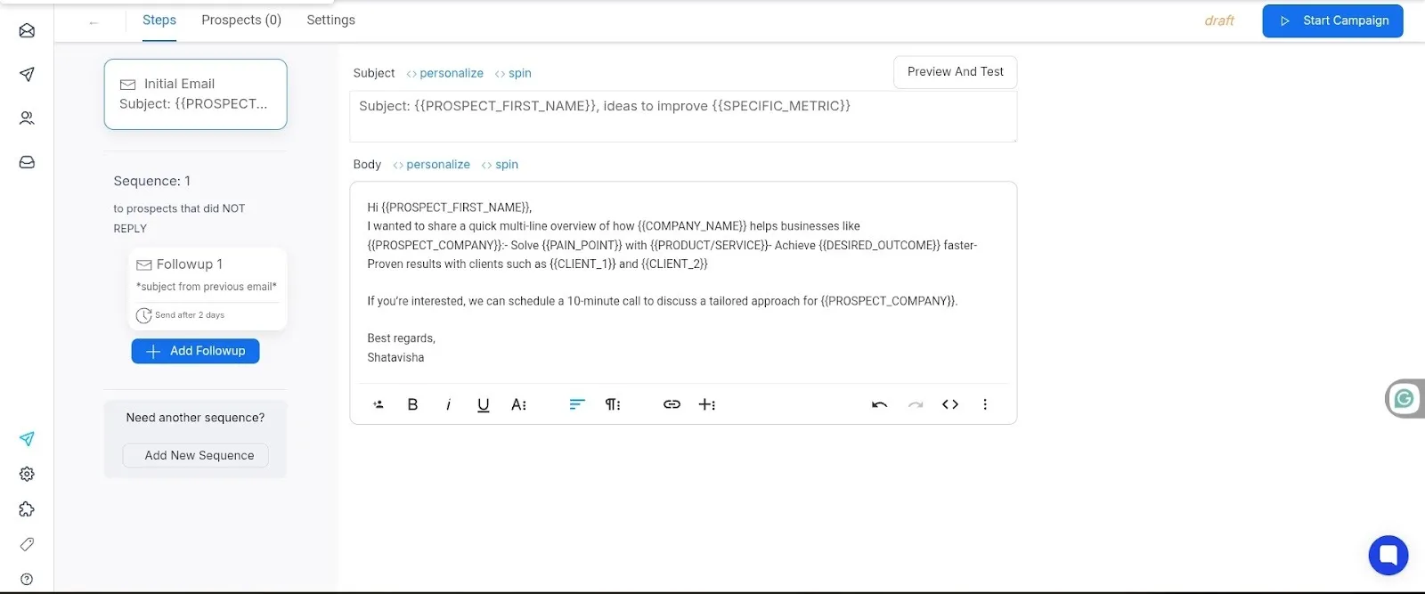 cold email a/b testing