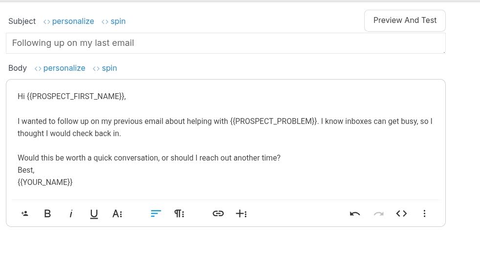 how to follow up on email