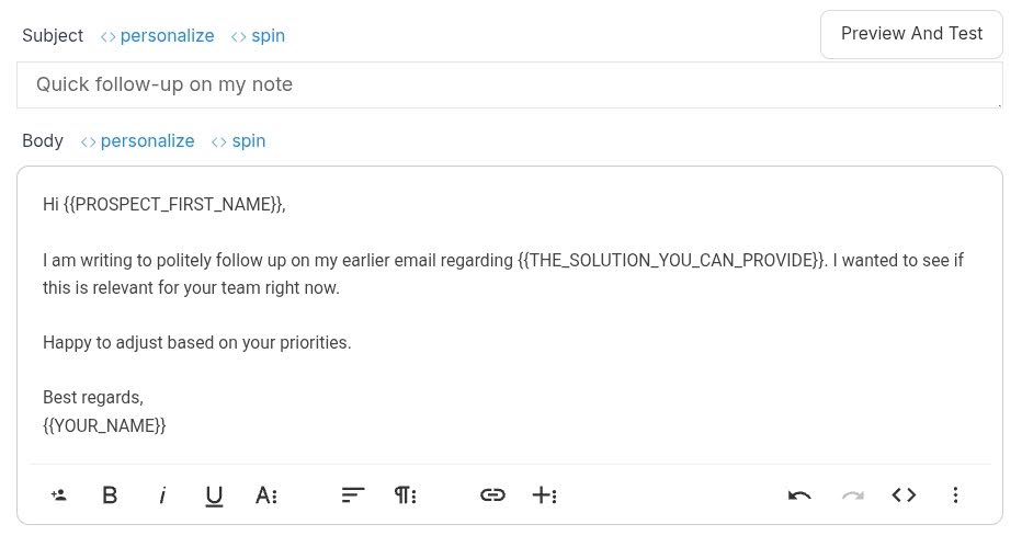 how to follow up on email
