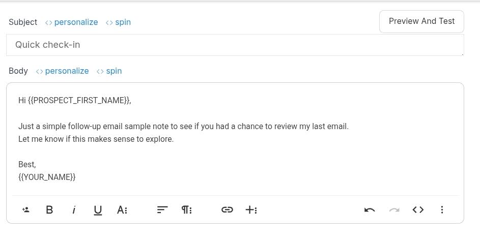 how to follow up on email