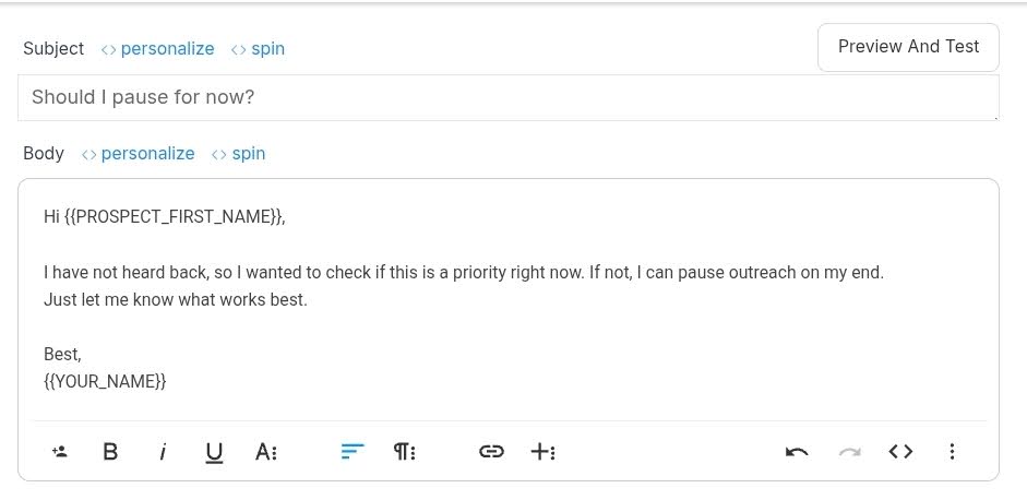 how to follow up on email