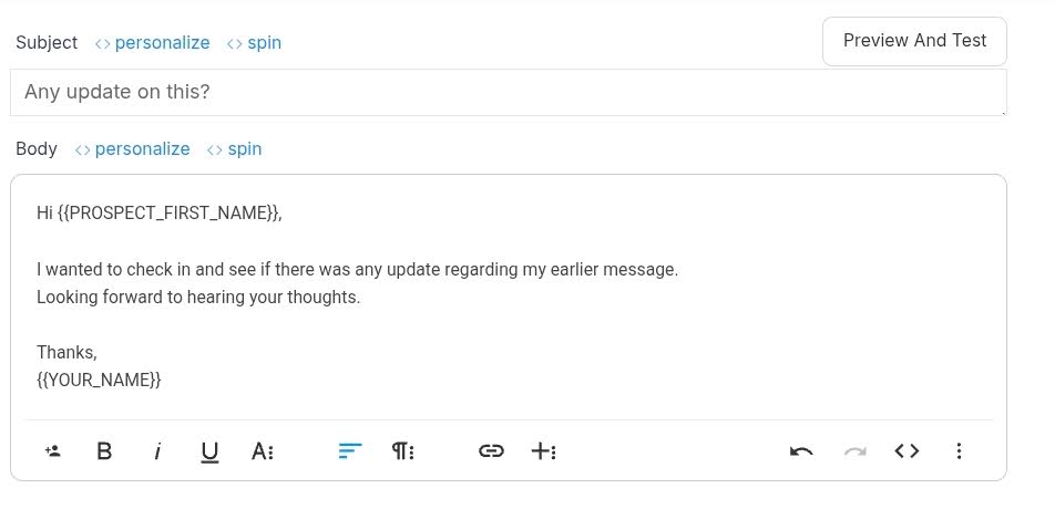 how to follow up on email