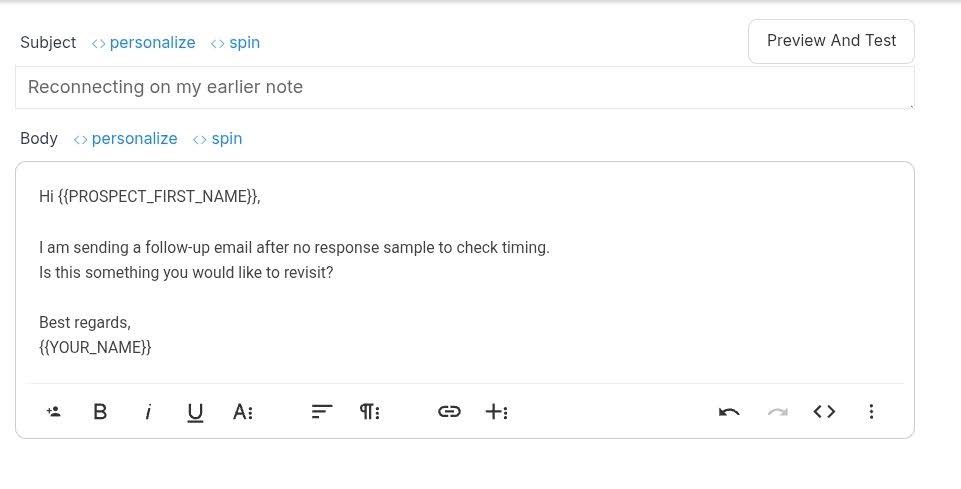 how to follow up on email
