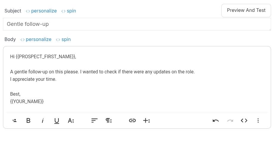 how to follow up on email
