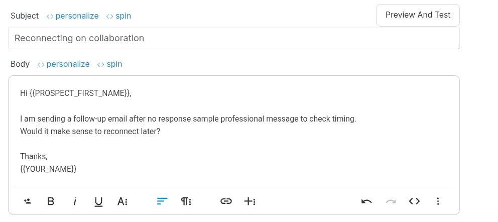 how to follow up on email