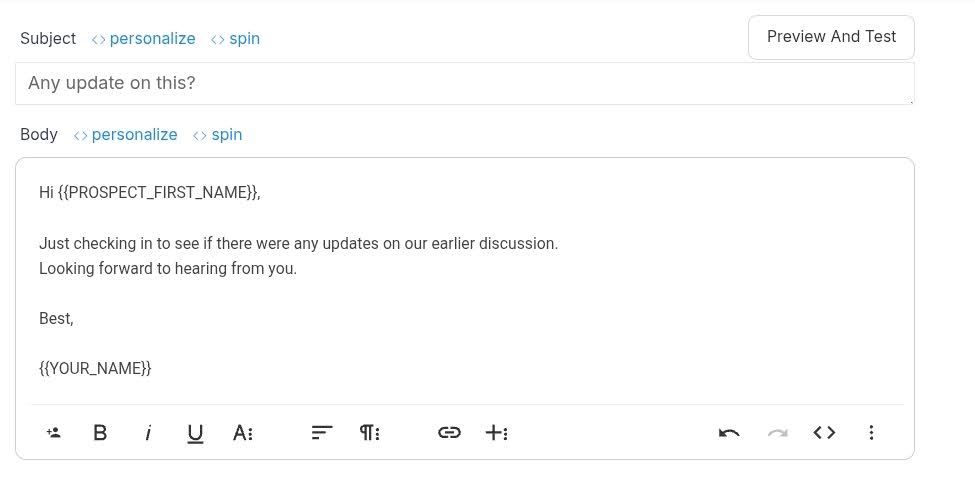how to follow up on email