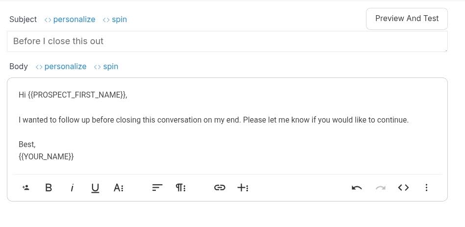 how to follow up on email