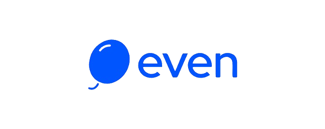 Even logo with a white balloon icon on a blue background.
