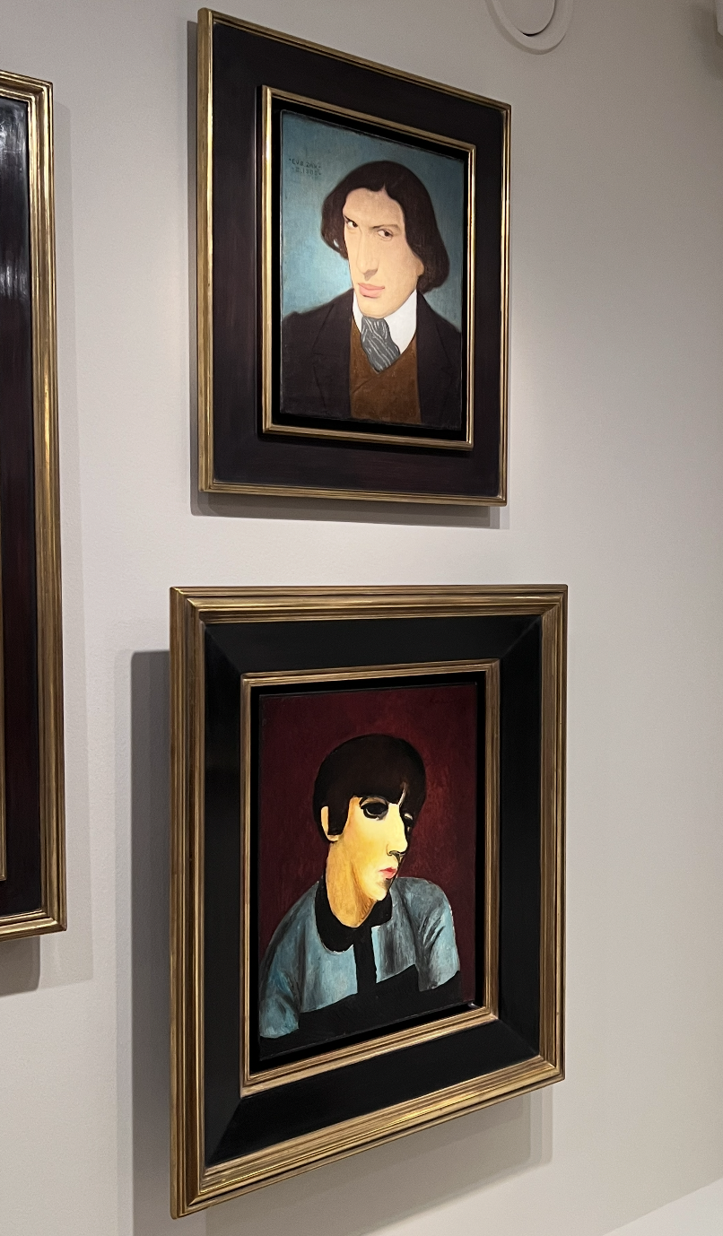 Eugène Zak, Portrait du poète Boleslaw Lesmian, 1905 - Moïse Kisling, Portrait de Mme Renée Kisling, 1919