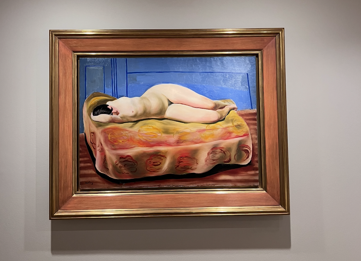 Moïse Kisling, Nu allongé, Kiki de Montparnasse, 1925 (Huile sur toile, 73x100cm). En ce moment au Musée  de Montmartre. 