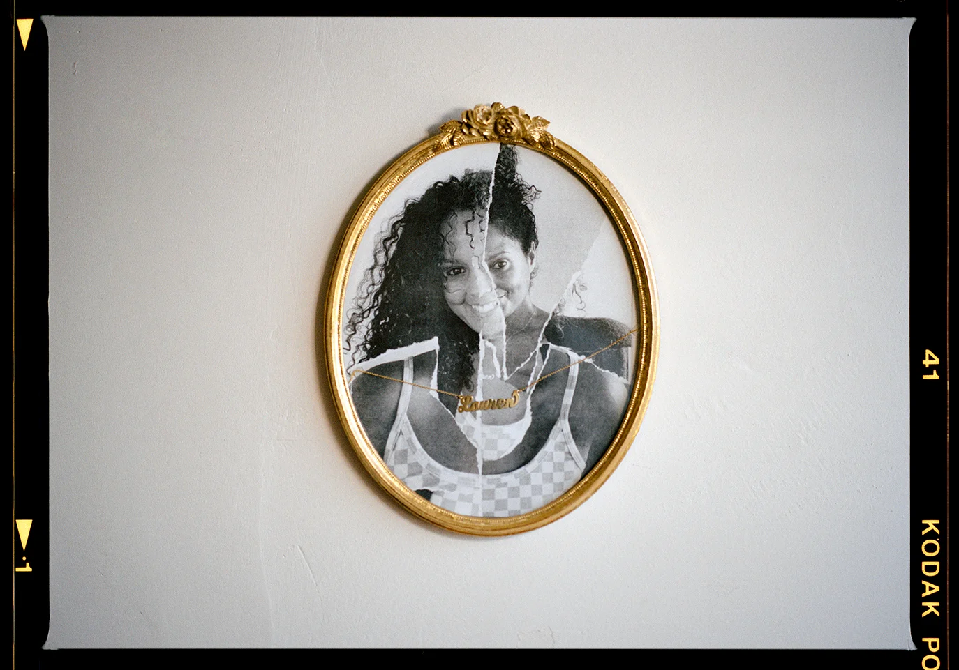 Lauren Crew portrait in a mirror 