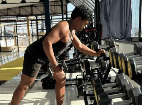 la salle de sport est un des endroits préférés des agents du call center