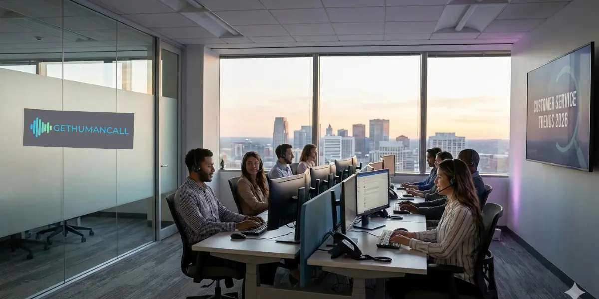 Customer service BPO working at the office