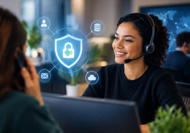 Customer care specialist garanteeing data security/GetHumanCall