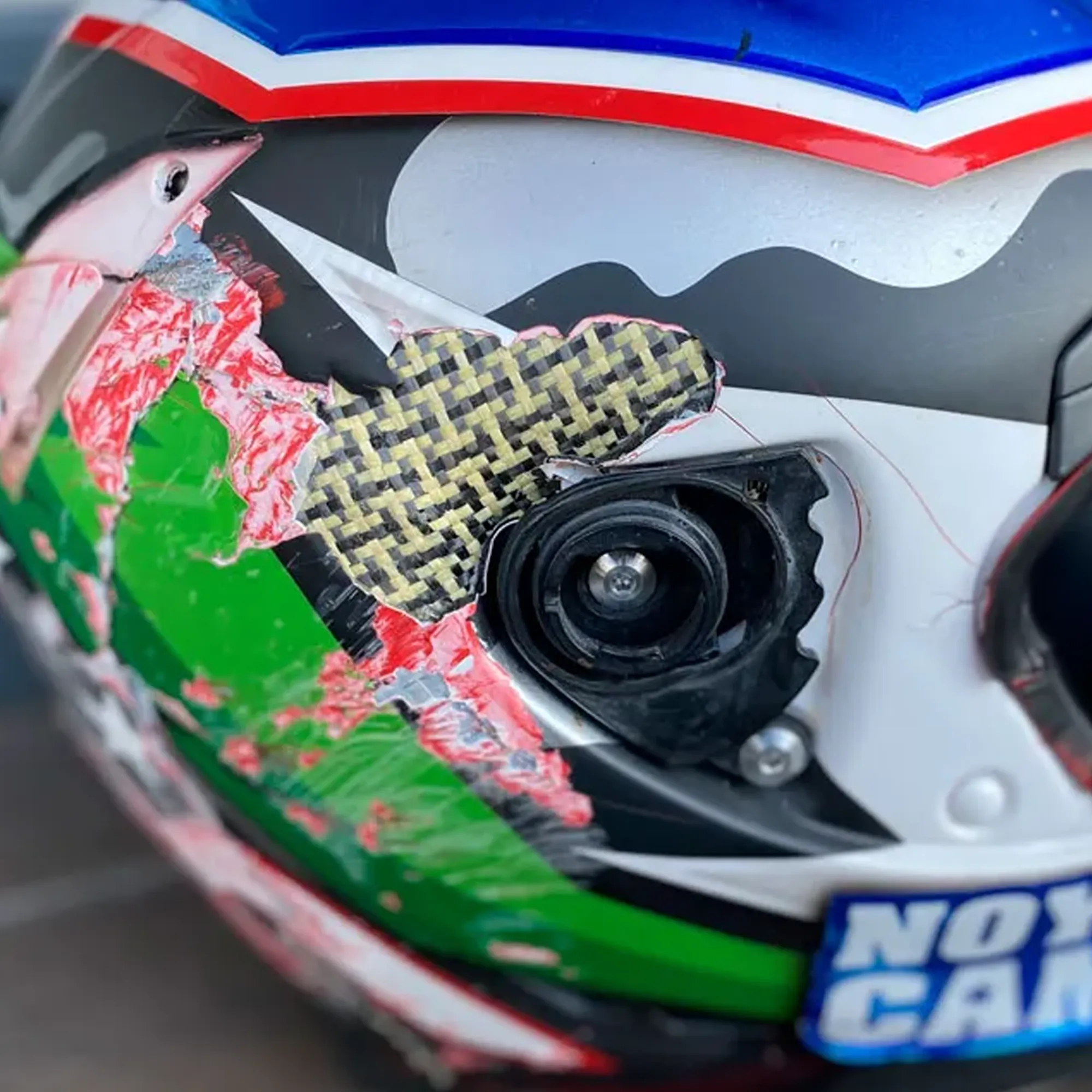 Kenny Noyes accident helmet