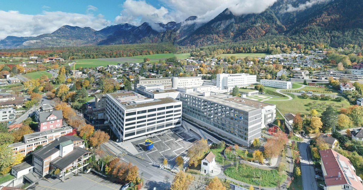 Luftaufnahme vom Kantonsspital Graubünden